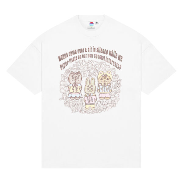 Wanna come over and sit in silence etc. Tee Thumbnail