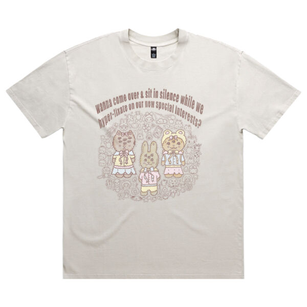 Wanna come over and sit in silence etc. Tee Thumbnail