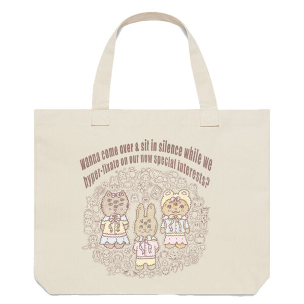 Wanna come over and sit in silence etc. Tote Thumbnail